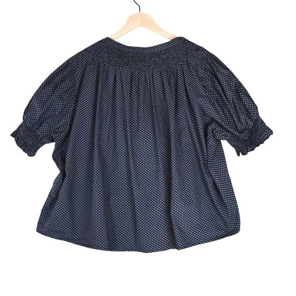 eShakti Top Plus Size 2X Custom Blouse Short Sleeve Stretchy Purple - Picture 3 of 6